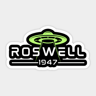 Roswell UFO 1947 - Alien Flying Saucer Crash Sticker